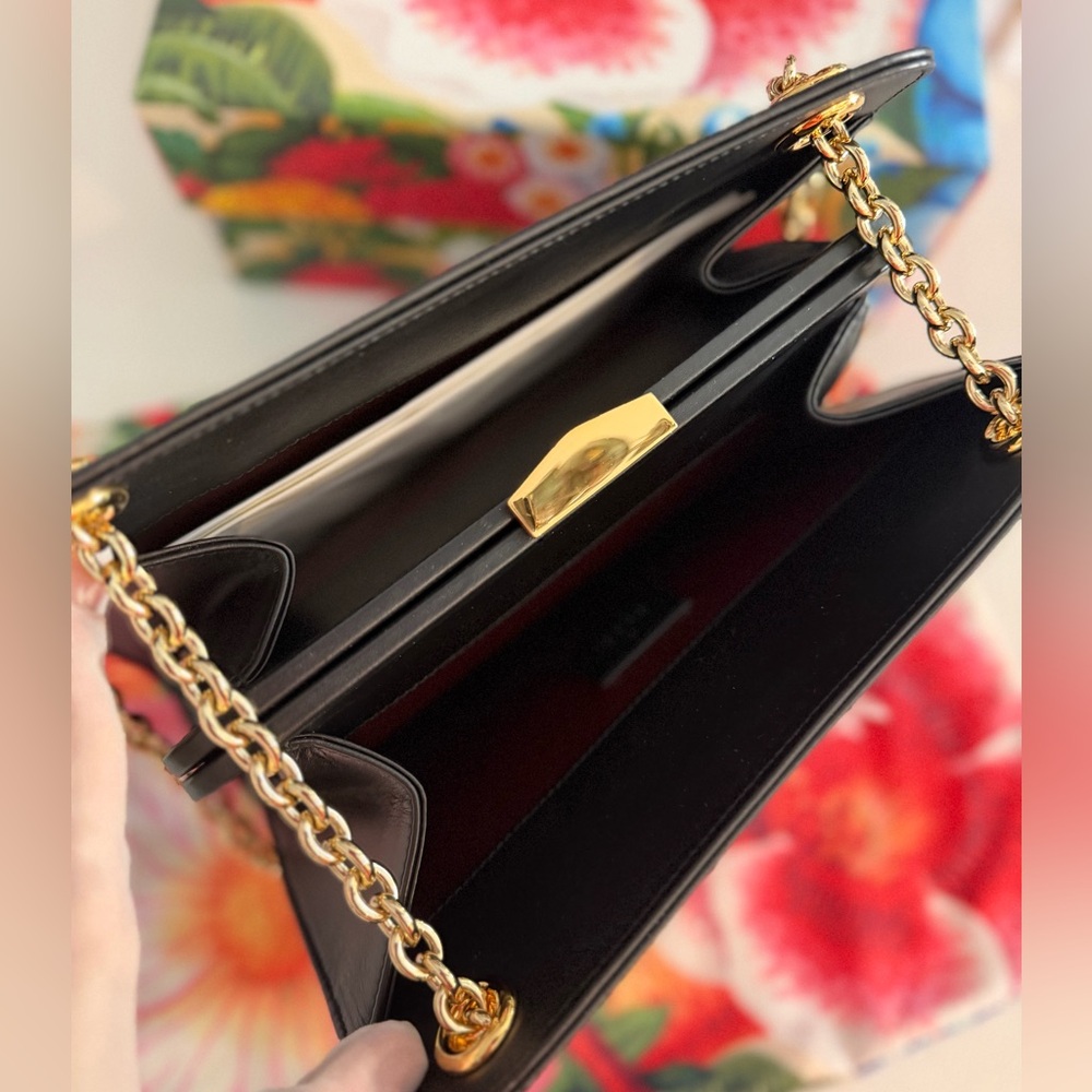 Gucci NWT Zumi Embellished Leather Shoulder Bag In Black ~ Full Inclusion - Picture 10 of 16